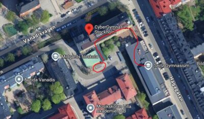 Karta över utspringet